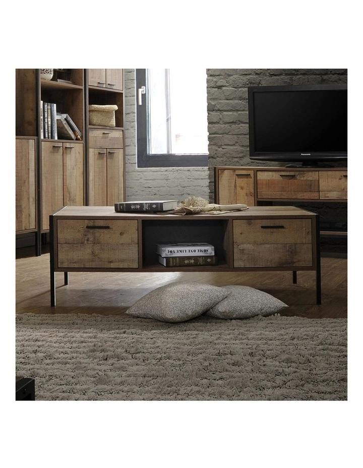 Particle Board Coffee Table in Oak image 2