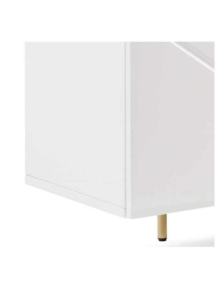MDF High Gloss Buffet Table in White image 5