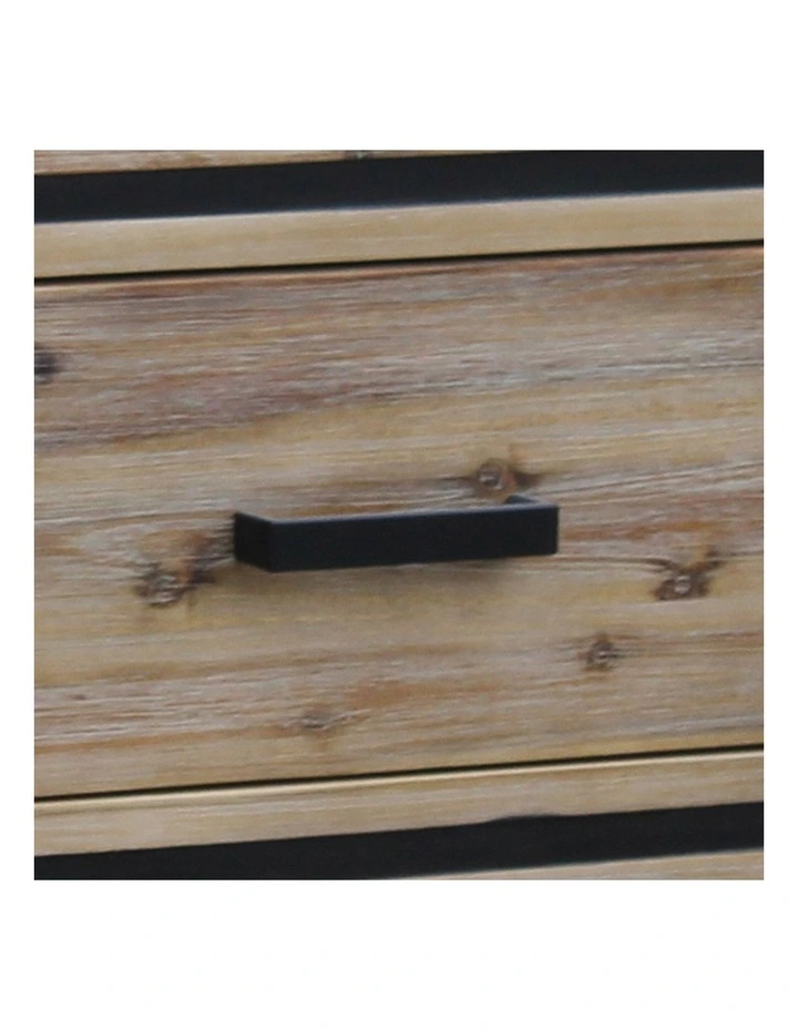 Sliver Brush Solid Acacia Coffee Table in Brown image 4