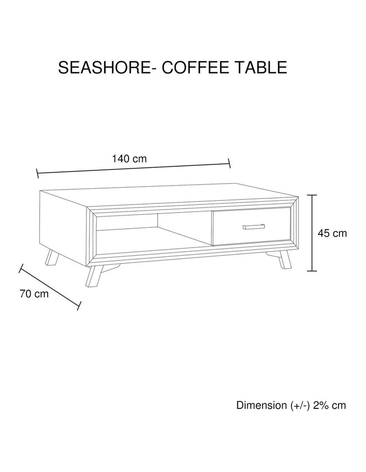Sliver Brush Solid Acacia Coffee Table in Brown image 6