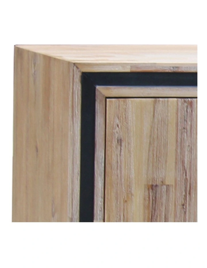 Solid Acacia Silver Brush Buffet Table in Beige image 3