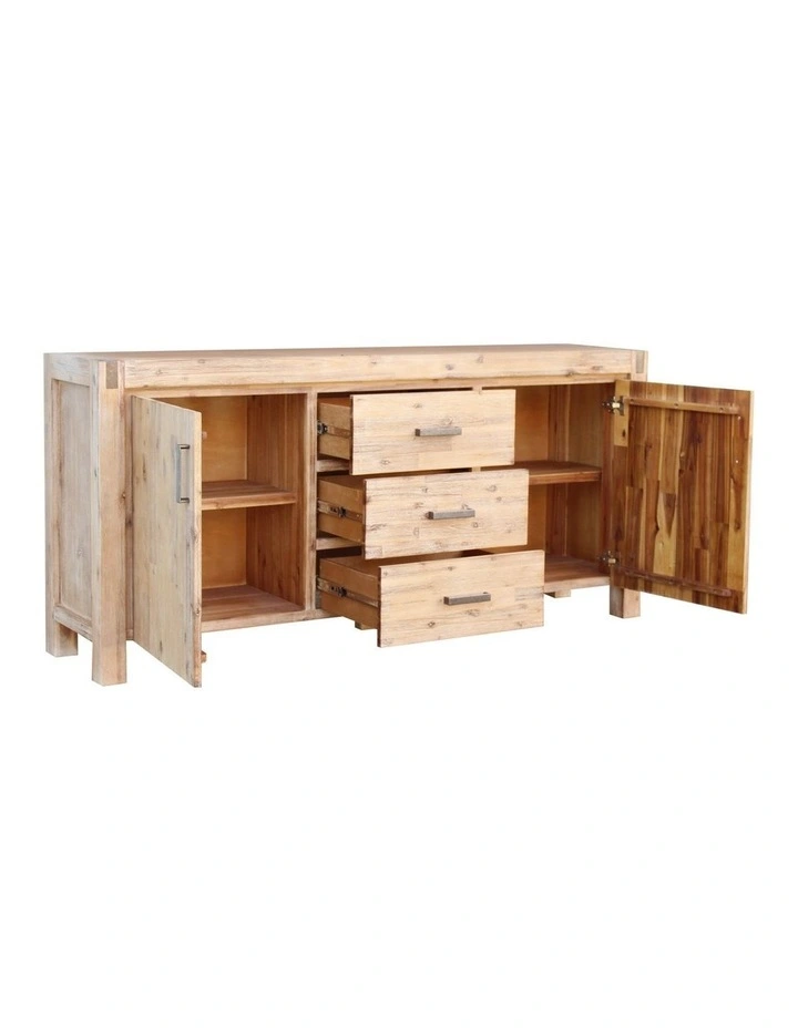 Solid Acacia Buffet Table in Oak image 5