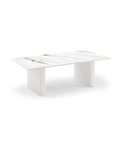 Sintered Stone MDF Coffee Table Top in White