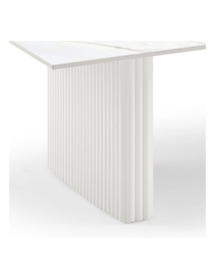 Sintered Stone MDF Coffee Table Top in White image 4