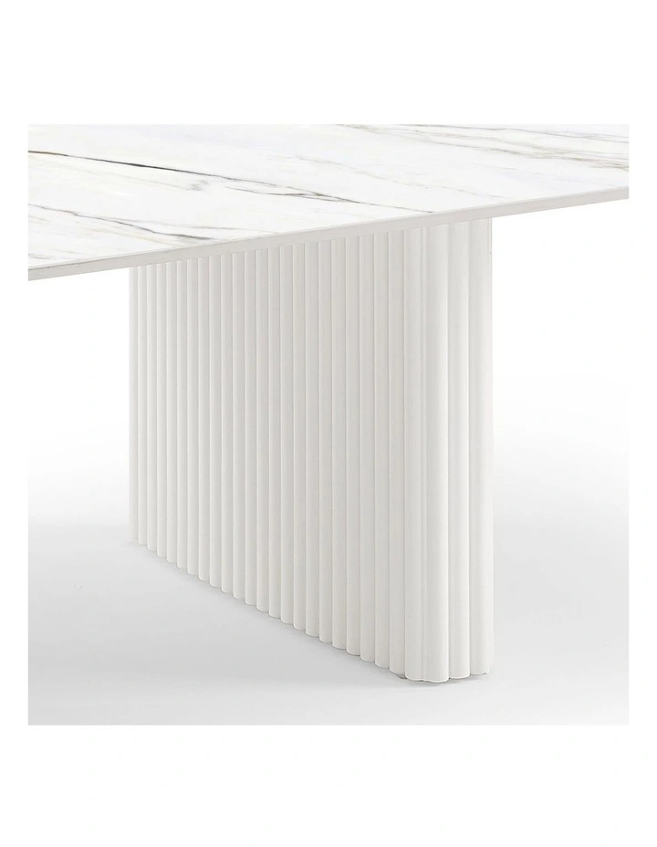 Sintered Stone MDF Coffee Table Top in White image 5
