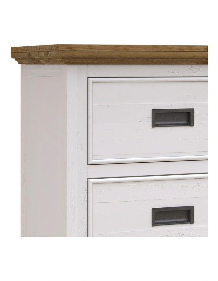 Miami 4 Storage Drawers in White image 5