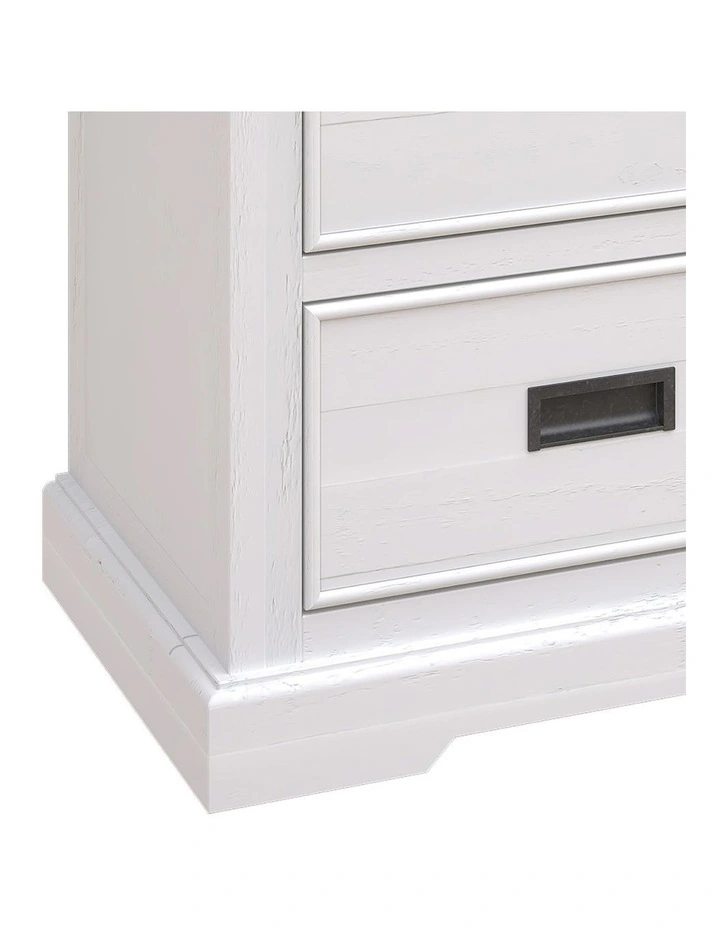 Miami 4 Storage Drawers in White image 6