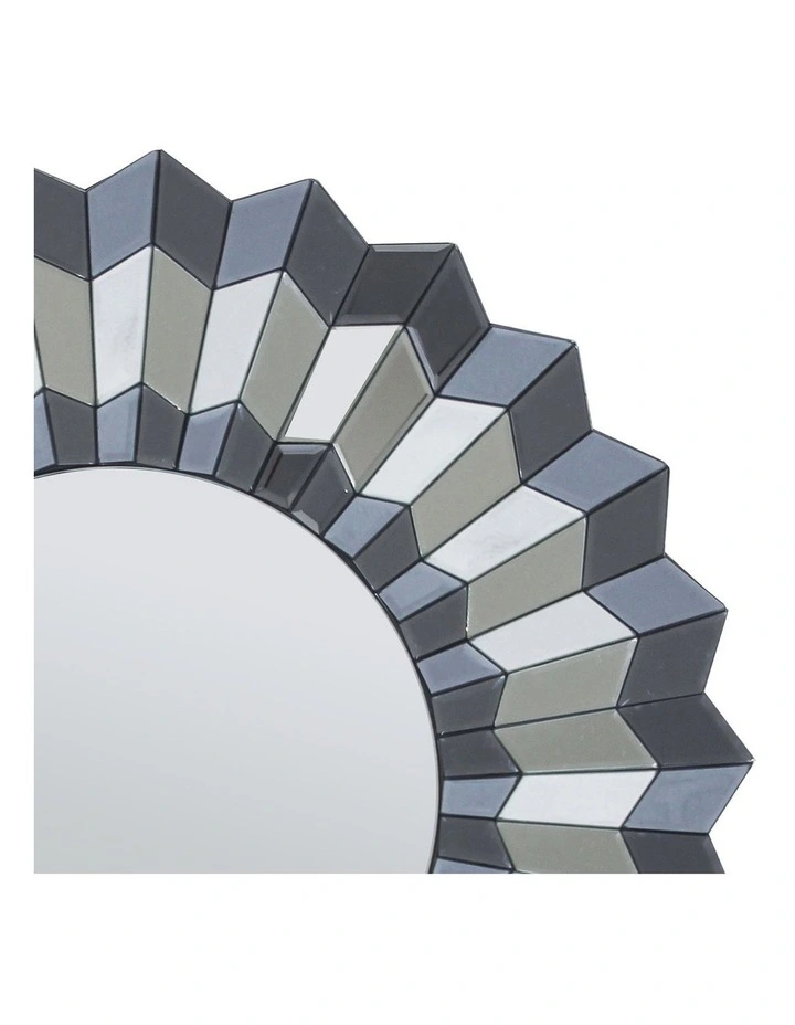 MDF Wall Mirror in Silver/Grey image 4