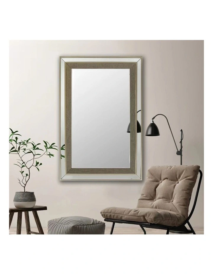 MDF Wall Mirror in Silver image 2