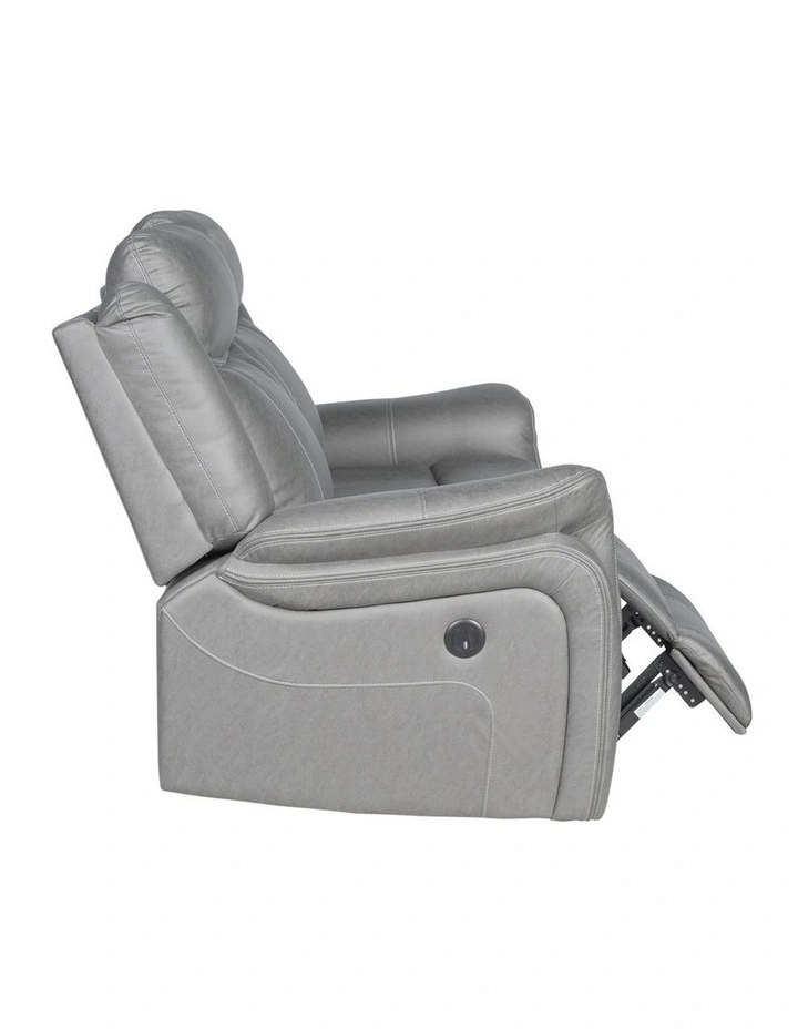 Fabric Recliner Sofa 2 Seater in Grey image 3
