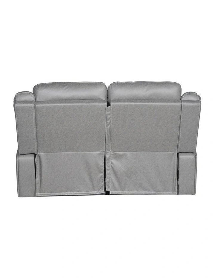 Fabric Recliner Sofa 2 Seater in Grey image 4