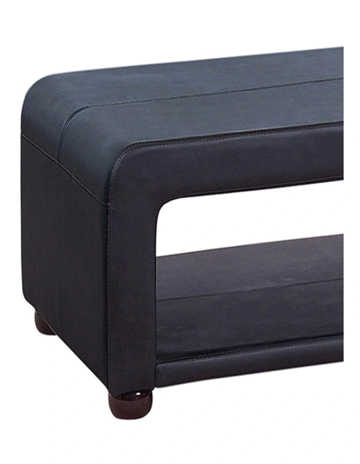 Pu Leather Coffee Table in Black image 4