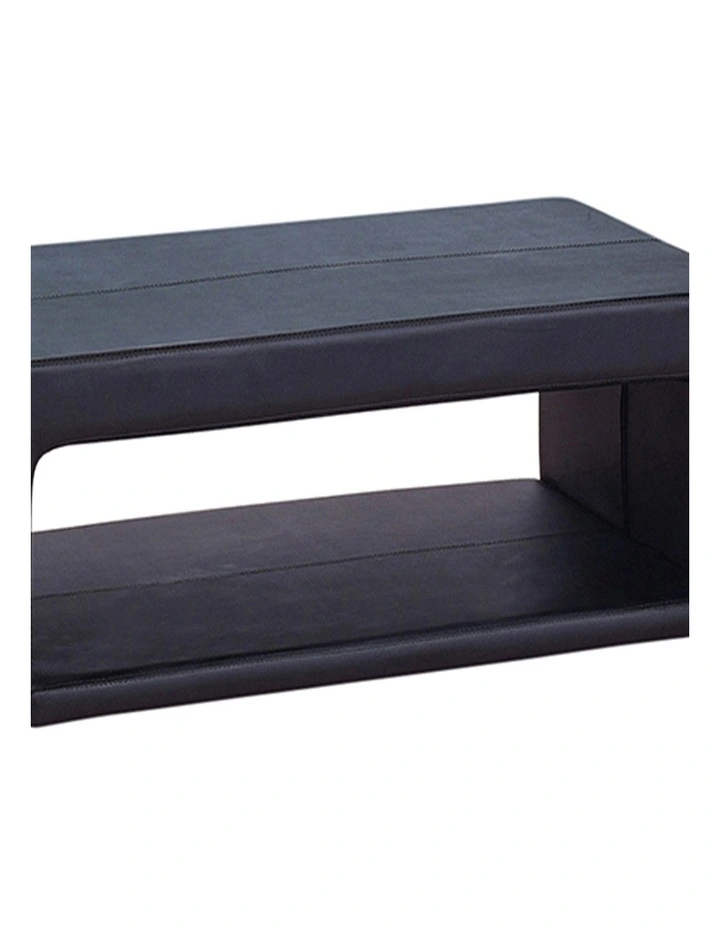 Pu Leather Coffee Table in Black image 5