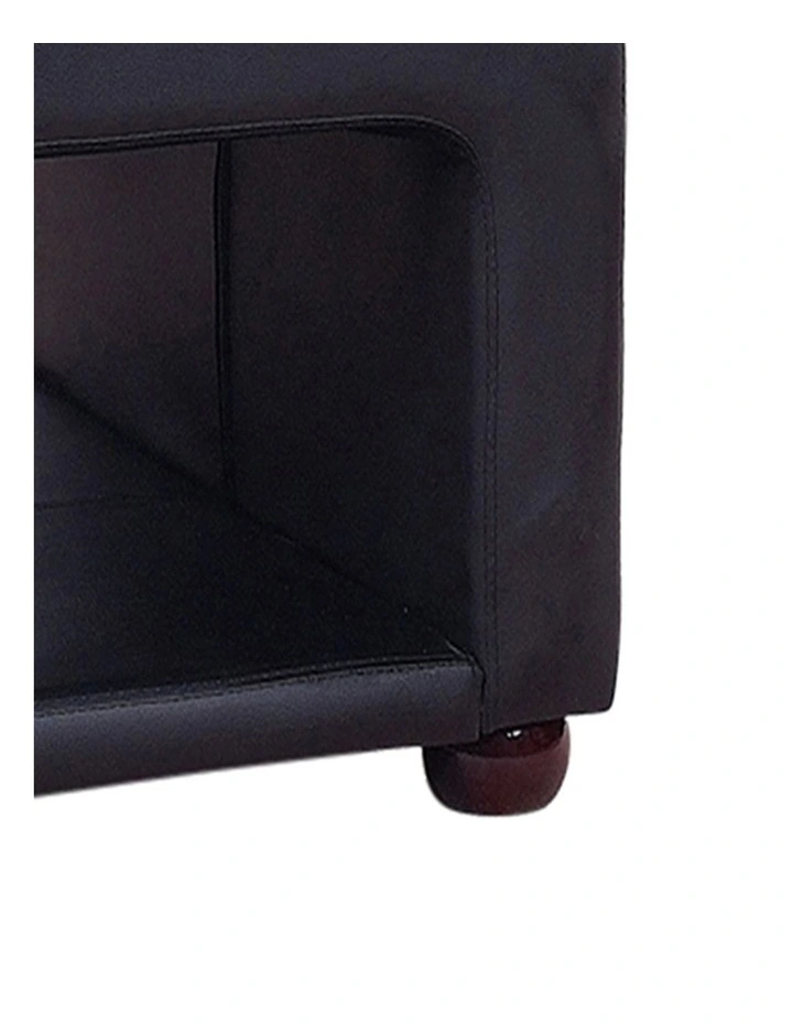 Pu Leather Coffee Table in Black image 6