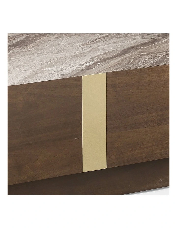 Mdf Board Melamine Coffee Table in Dark Walnut image 5
