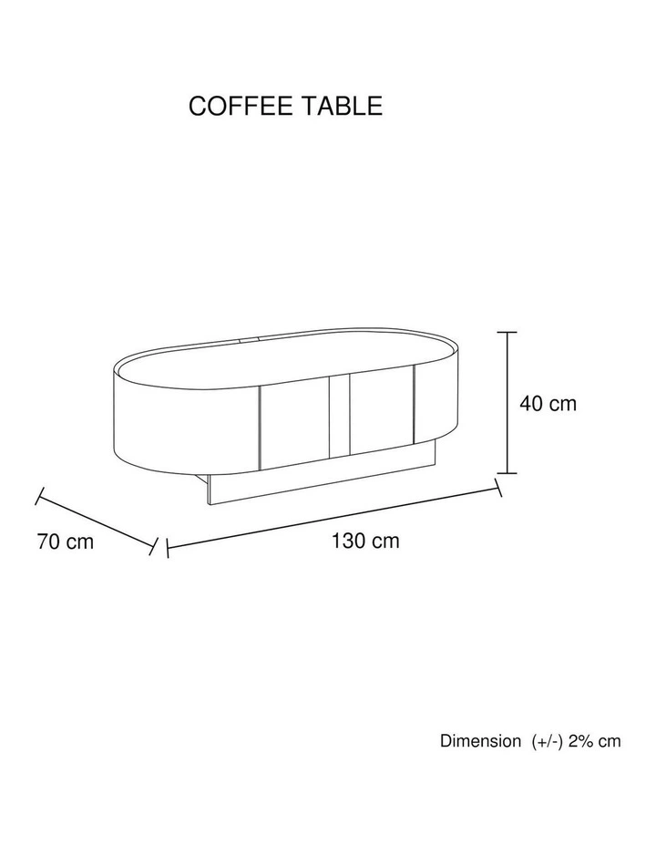 Mdf Board Melamine Coffee Table in Dark Walnut image 7