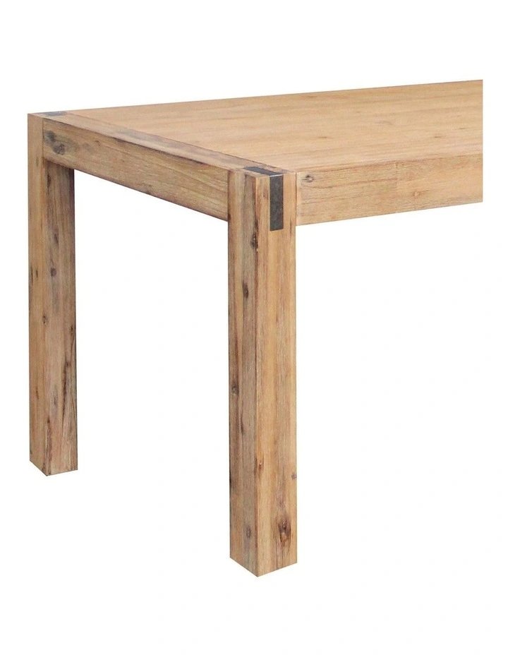 Solid Dining Set 7 Pieces 180cm in Oak image 3