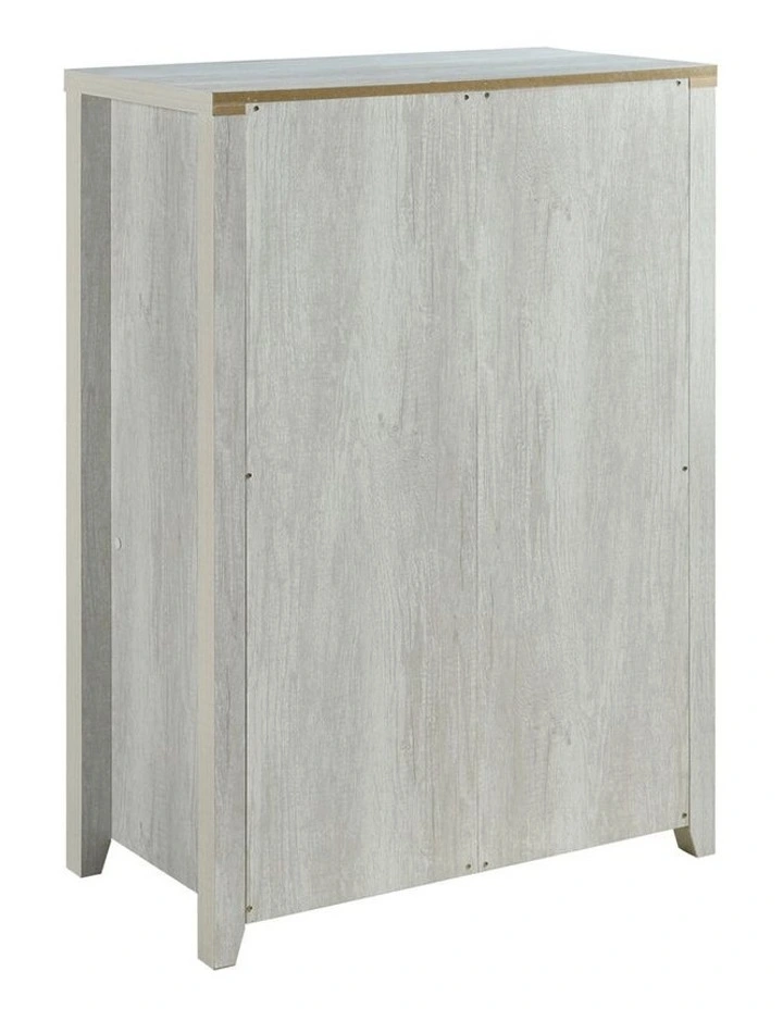 Tallboy Natural Wood like Mdf in White Ash image 3