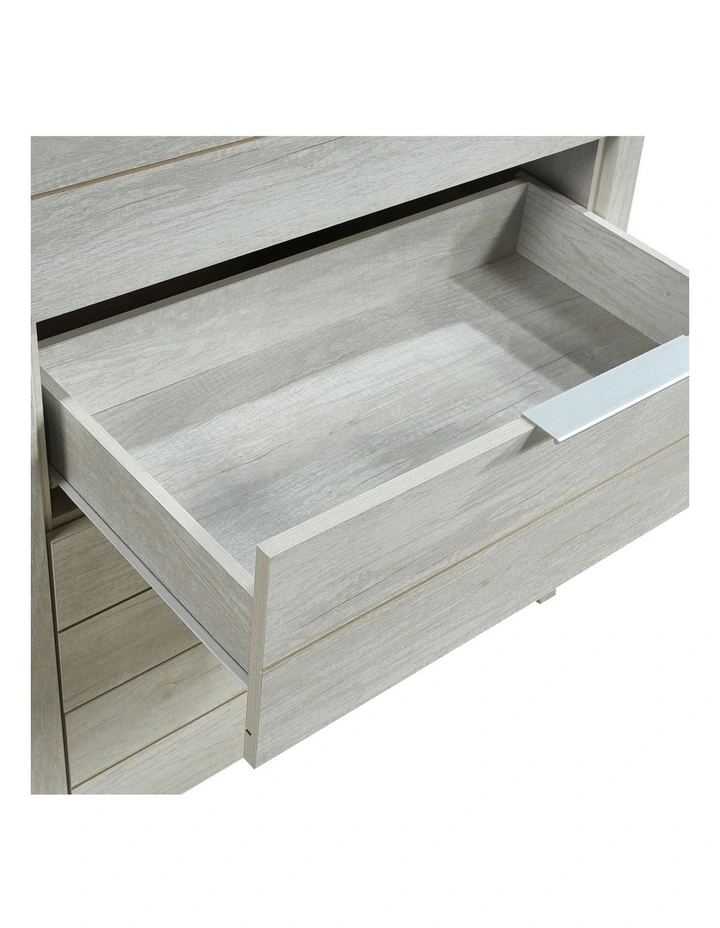 Tallboy Natural Wood like Mdf in White Ash image 5