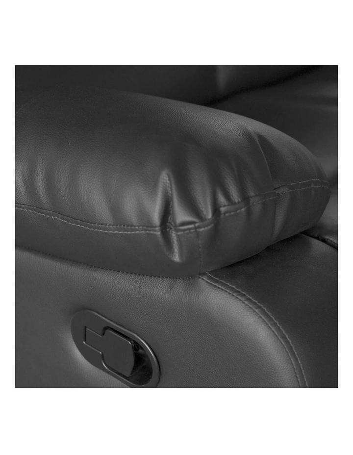 Faux Leather3R+2R Recliner Set in Black image 6