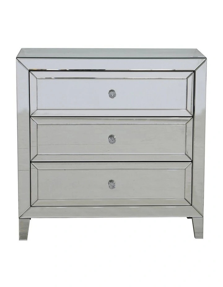 MDF Dresser in Silver Mirror image 1