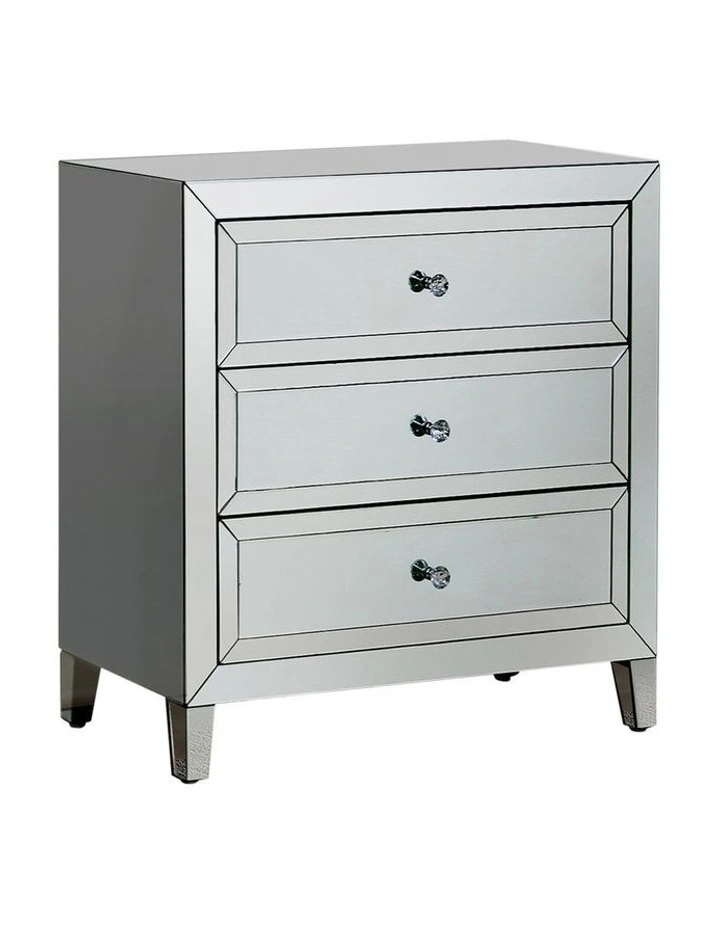 MDF Dresser in Silver Mirror image 3