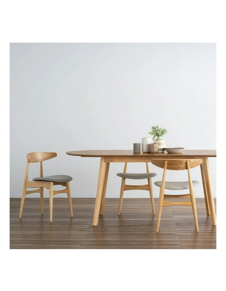 Tricia Dining Chair - Oak & Grey image 2