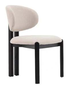 BERLY Dining Chair - Black & Natural