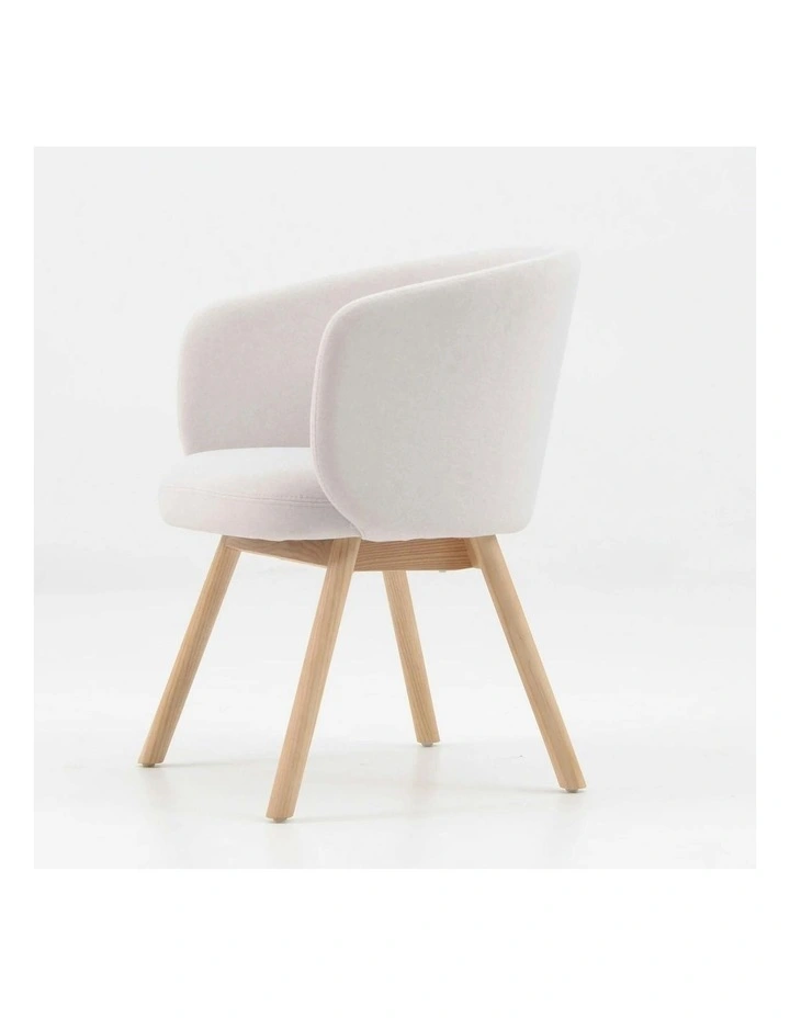 GAIA Dining Chair - Oak & Light Grey image 3