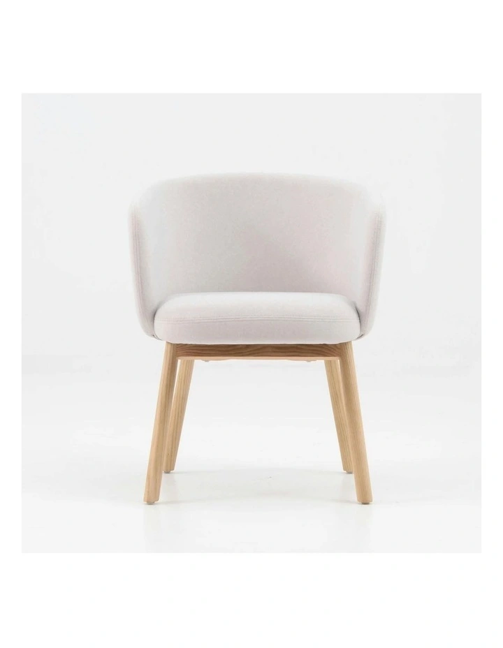 GAIA Dining Chair - Oak & Light Grey image 4