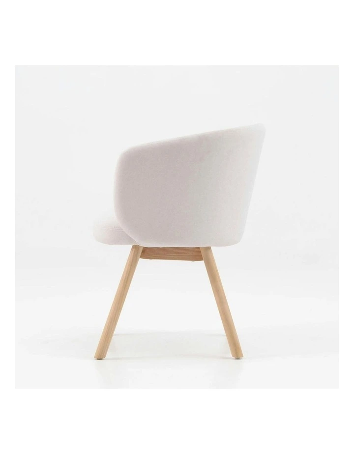GAIA Dining Chair - Oak & Light Grey image 5