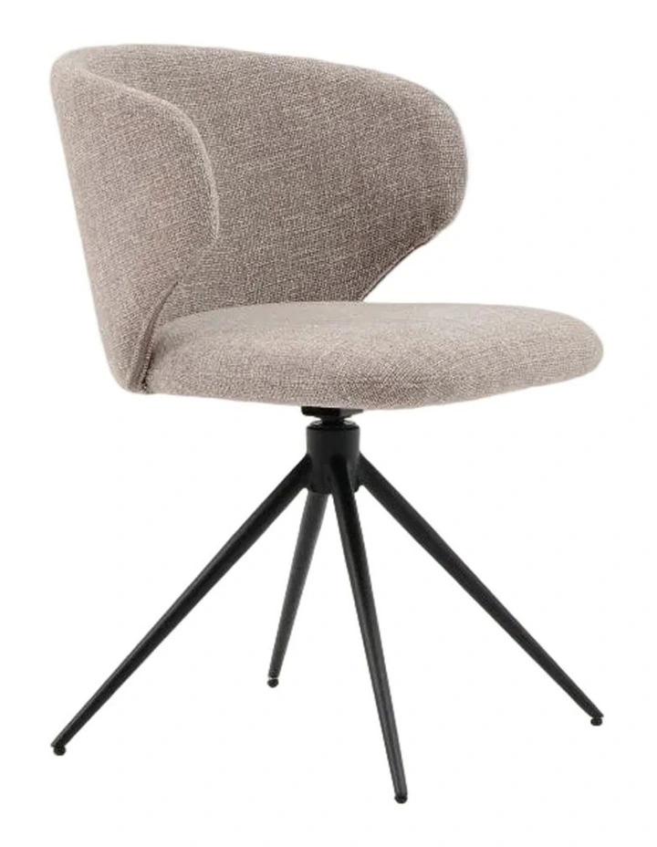 LOLA Swivel Dining Chair - Beige image 1