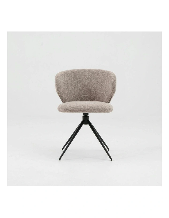 LOLA Swivel Dining Chair - Beige image 2