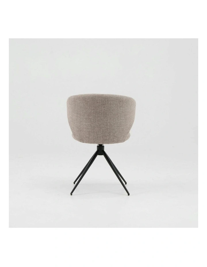 LOLA Swivel Dining Chair - Beige image 5