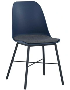 LAXMI Dining Chair - Midnight Blue & Black