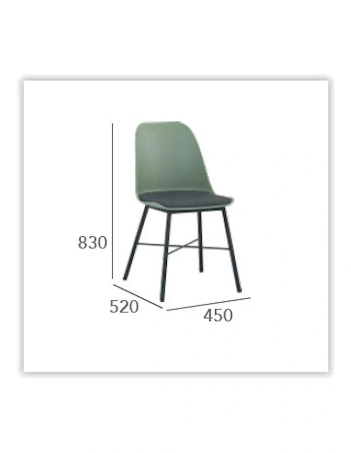 LAXMI Dining Chair - Midnight Blue & Black image 3