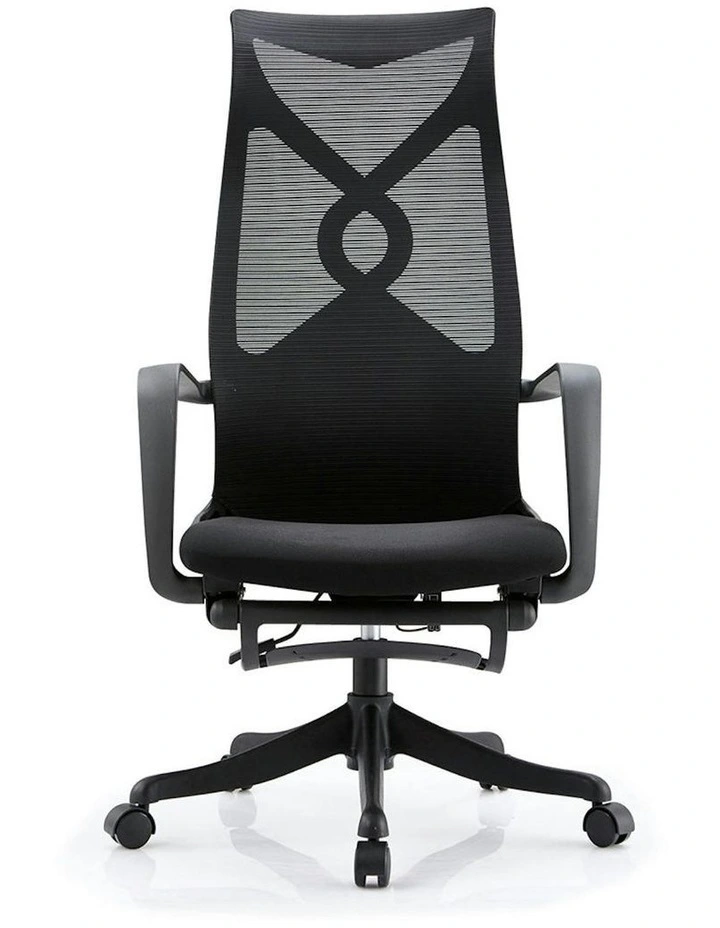 Murry High Back Office Chair with Retractable Footrest - Black image 3