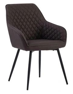 HAKON Dining Chair -  Brown & Black