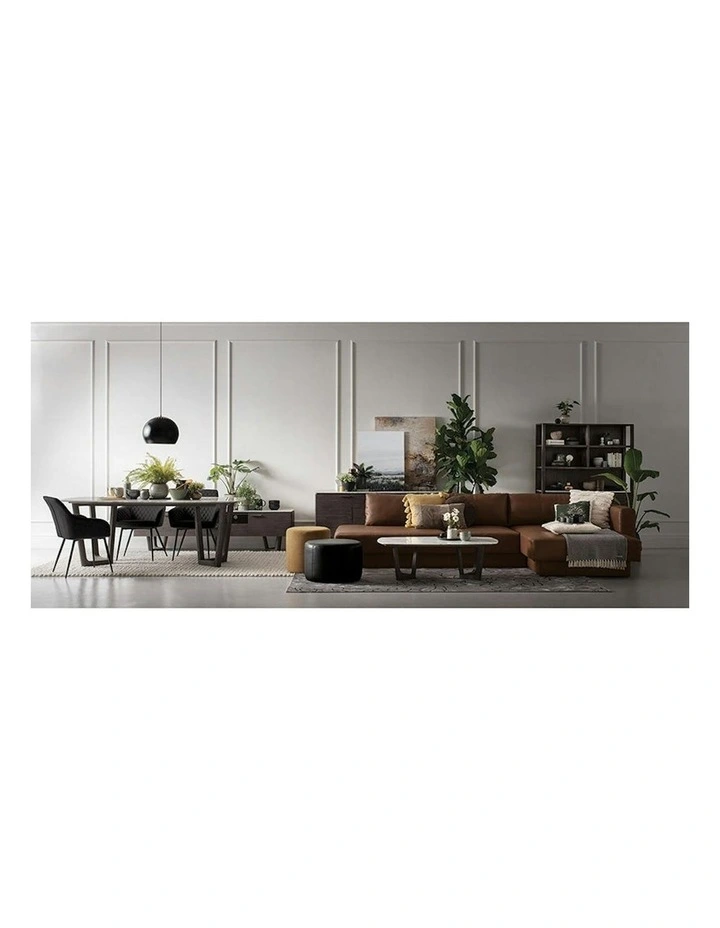 HAKON Dining Chair - Brown & Black image 2