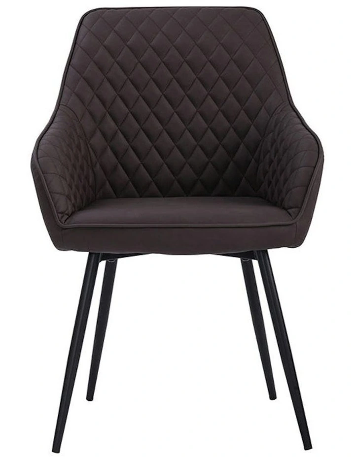 HAKON Dining Chair - Brown & Black image 3