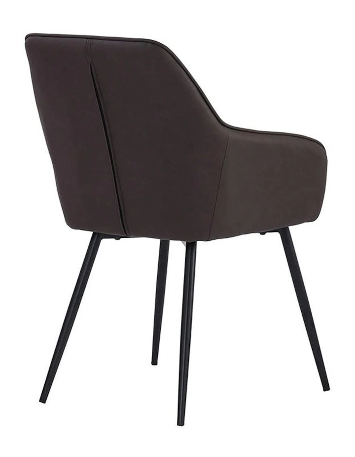 HAKON Dining Chair - Brown & Black image 4