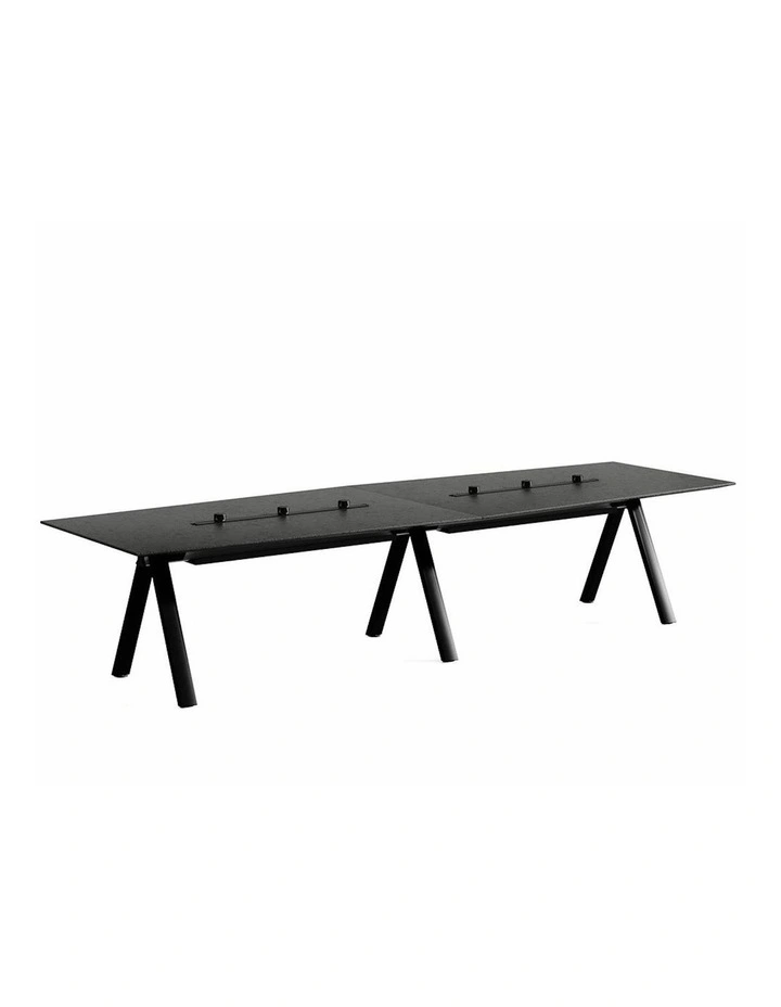 DOLAN Boardroom Meeting Table 3.6M - Black Concrete image 1
