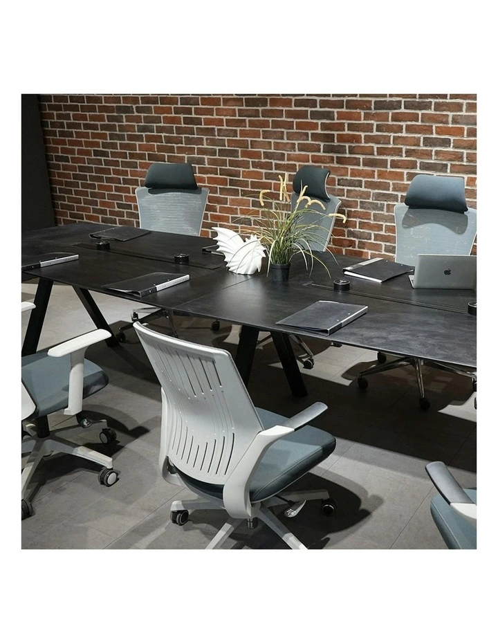 DOLAN Boardroom Meeting Table 3.6M - Black Concrete image 2