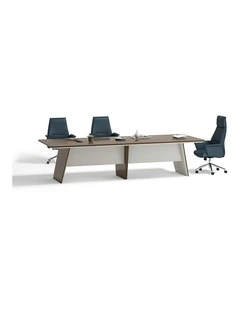ANDERS Boardroom Table 320cm - Hazelnut & Beige