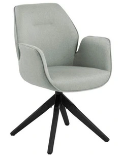Arden Swivel Dining Chair - Grey & Black