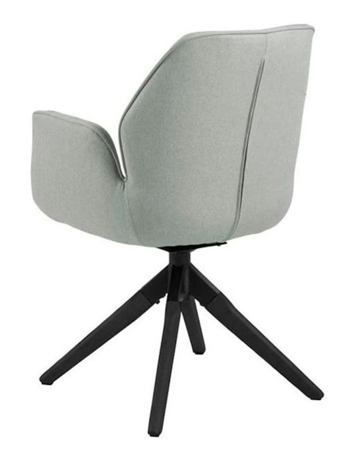 Arden Swivel Dining Chair - Grey & Black image 2