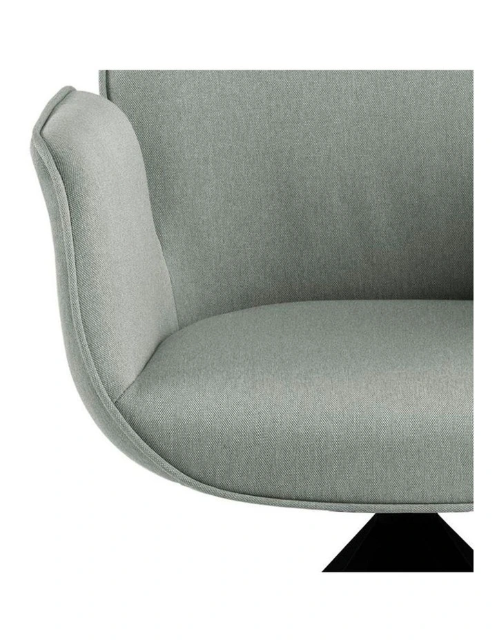 Arden Swivel Dining Chair - Grey & Black image 4
