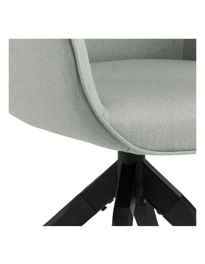 Arden Swivel Dining Chair - Grey & Black image 5