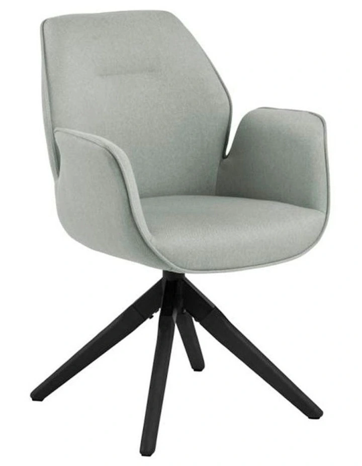 Arden Swivel Dining Chair - Grey & Black image 6