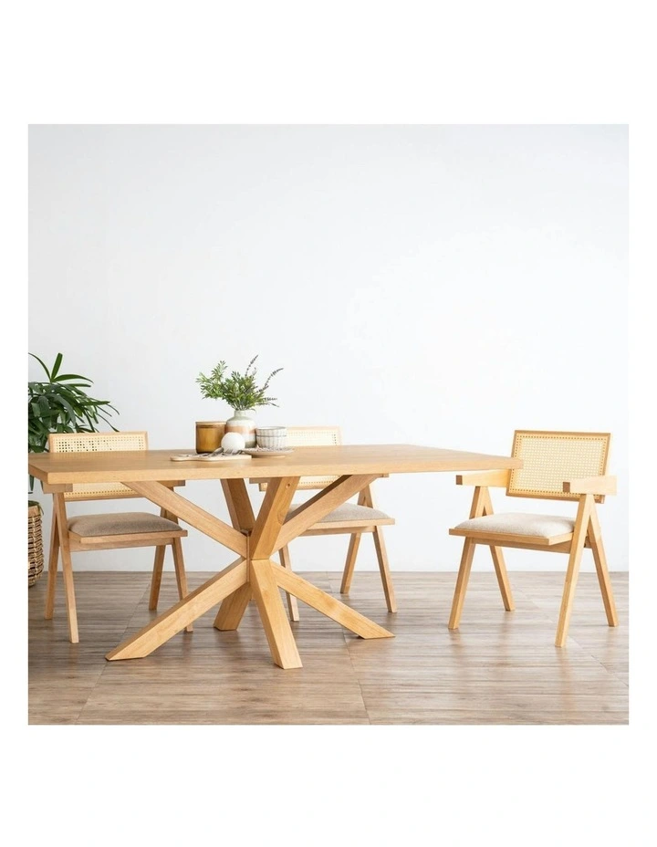 KAIRI Dining Chair - Natural & Rattan image 2